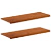 vidaXL Aknaalused 2 tk Pruun 120 x 40 x 2 cm Tugev Tamme Puit