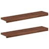 vidaXL Aknaalused 2 tk Tume pruun 70 x 15 x 2 cm Tugev Tamme Puit