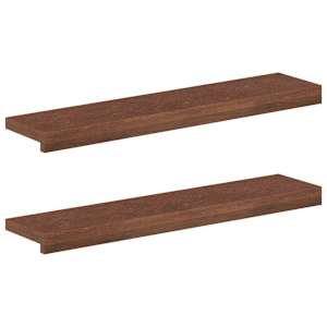 vidaXL Aknaalused 2 tk Tume pruun 70 x 15 x 2 cm Tugev Tamme Puit