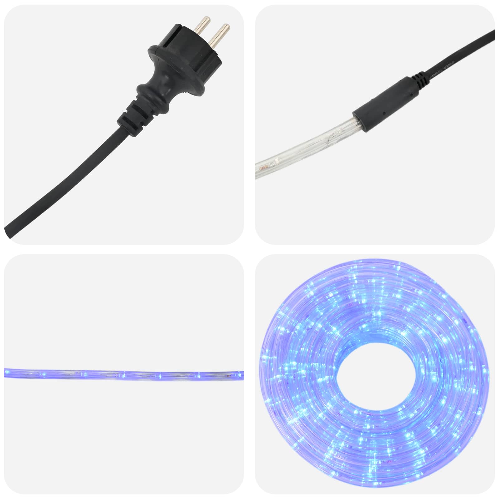 Božična LED svetlobna cev 240 LED Modra 10 m