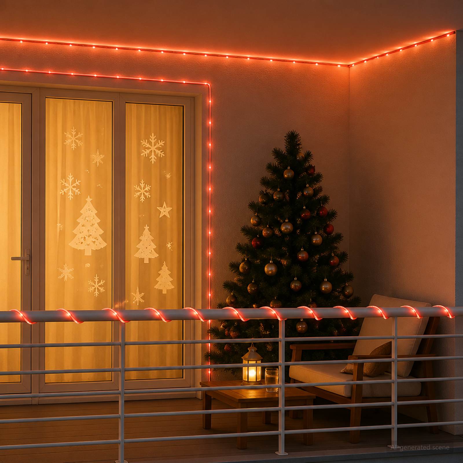 VidaXL Ziemassvētku LED gaismas šļūtene 480