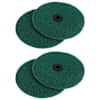 vidaXL P&otilde;randapolisher Scrub 4 tk &Oslash; 14 cm Tumeroheline Mikrofiiber