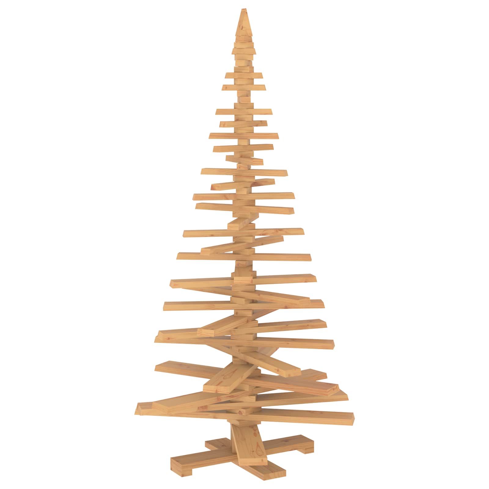 vidaXL Drevený vianočný stromček KOTKA 180 cm Borovicový masív
