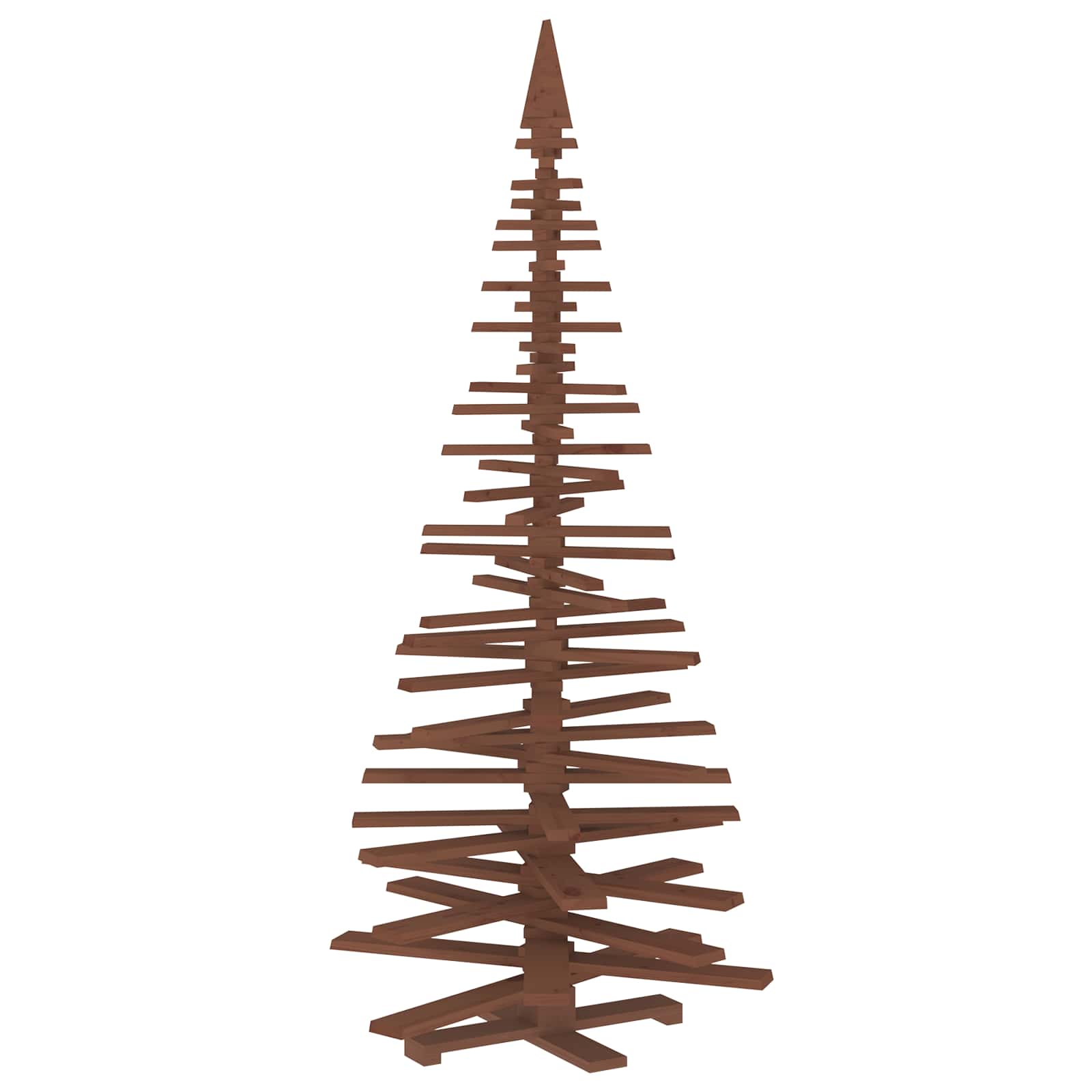 vidaXL Drevený vianočný stromček KOTKA 240 cm Borovicový masív