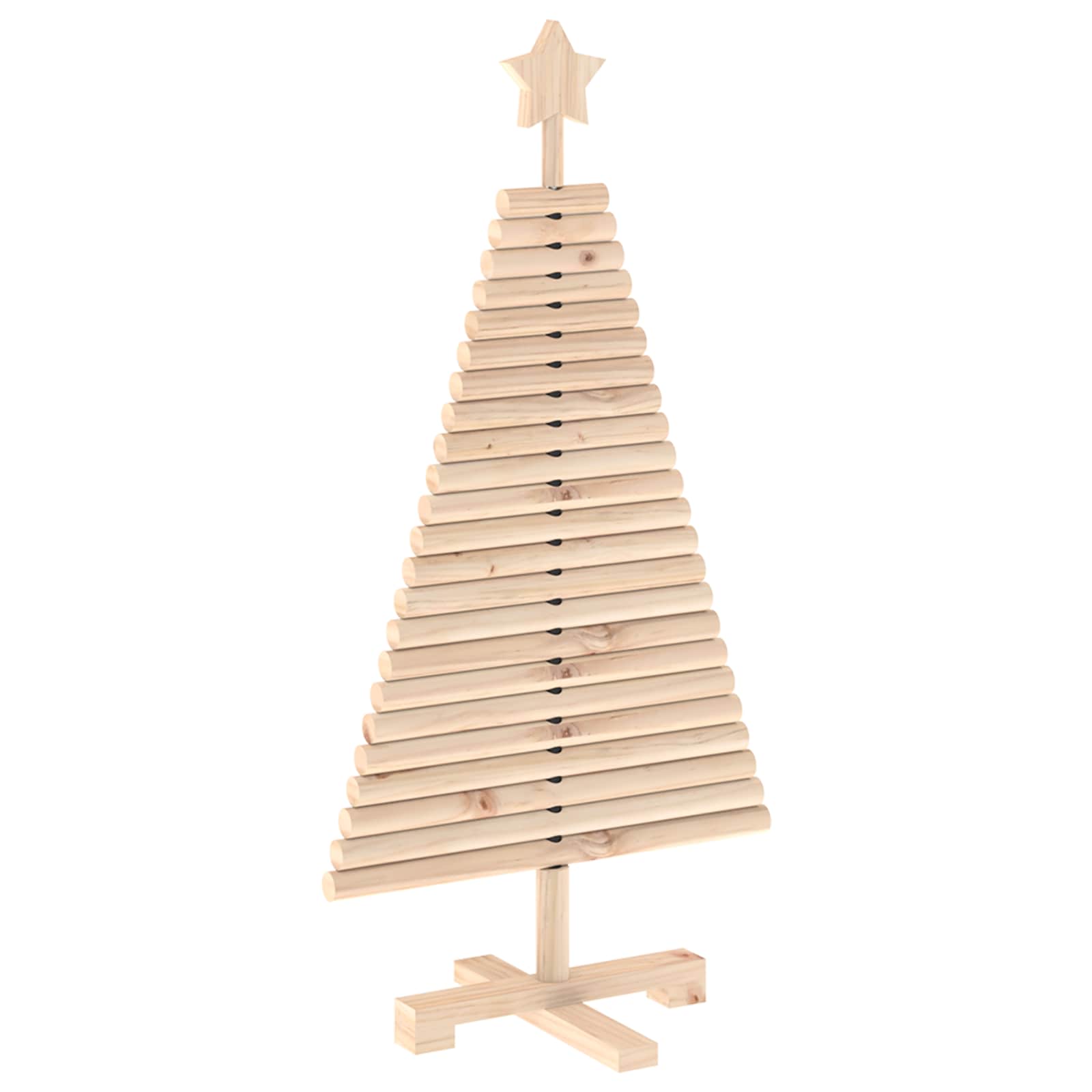 Leseno božično drevo KOTKA 90 cm Trdna borovina Naravna