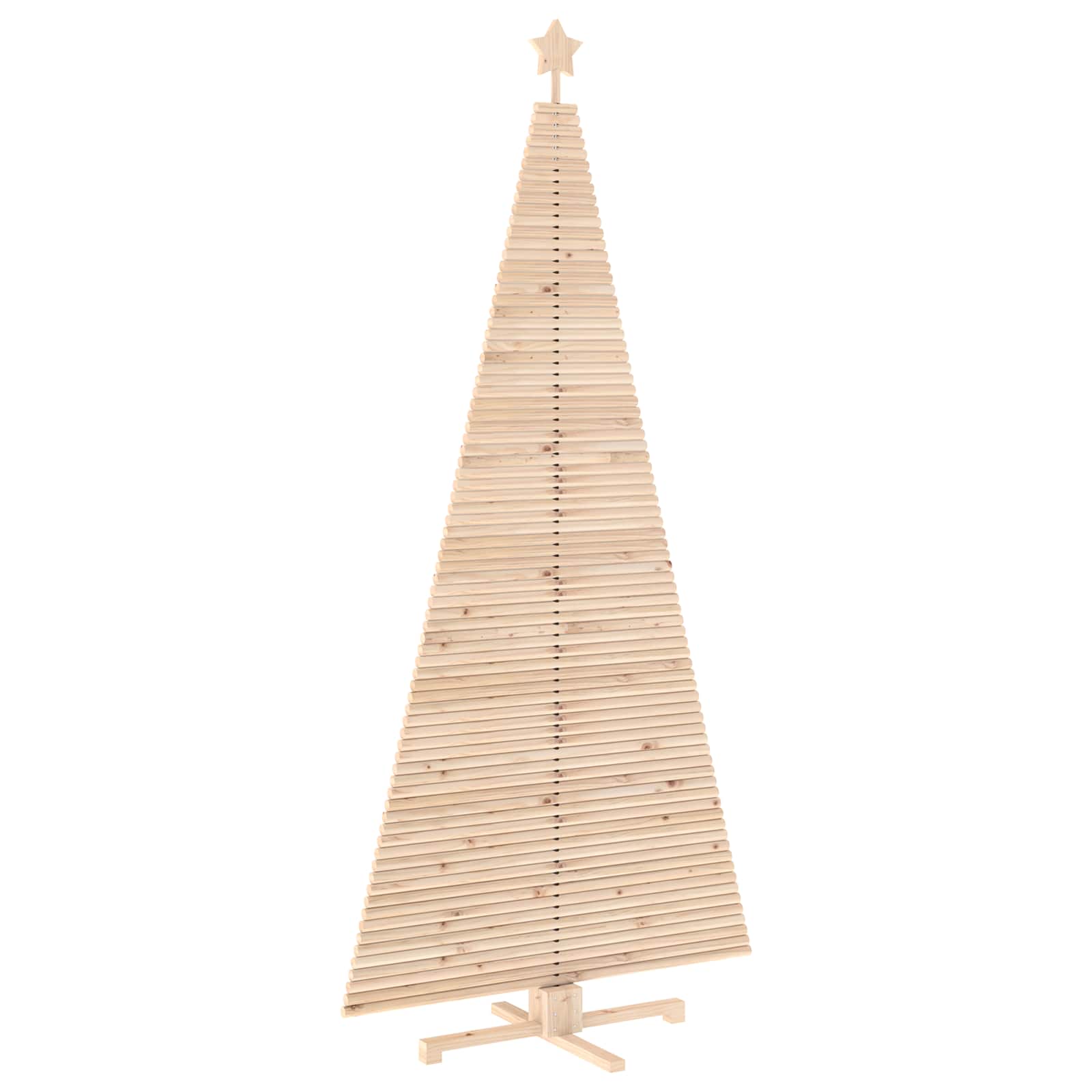 Leseno božično drevo KOTKA 240 cm Trdna borovina Naravna