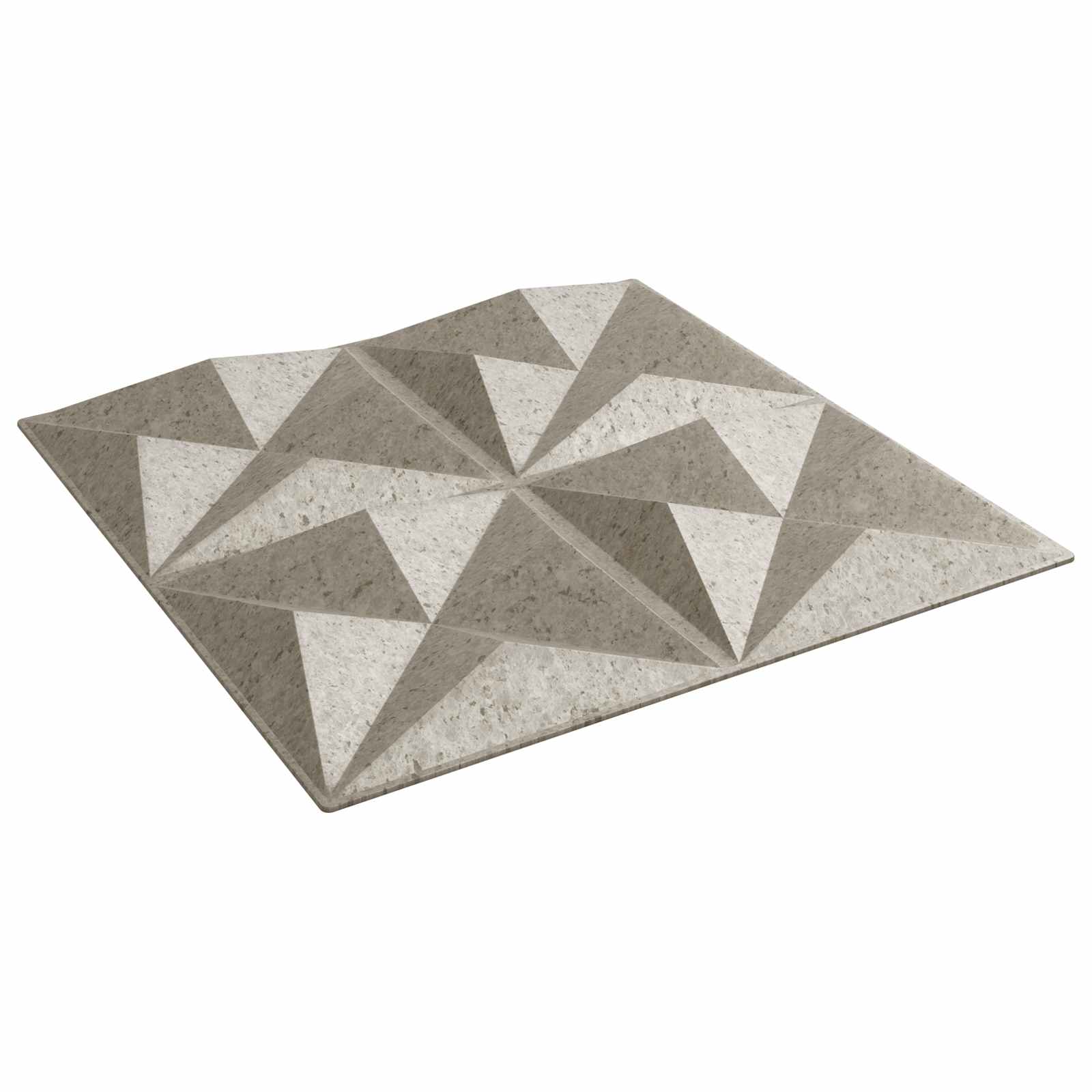vidaXL Panouri de perete 48 pcs Origami beton 50 x 50 cm Spumă XPS