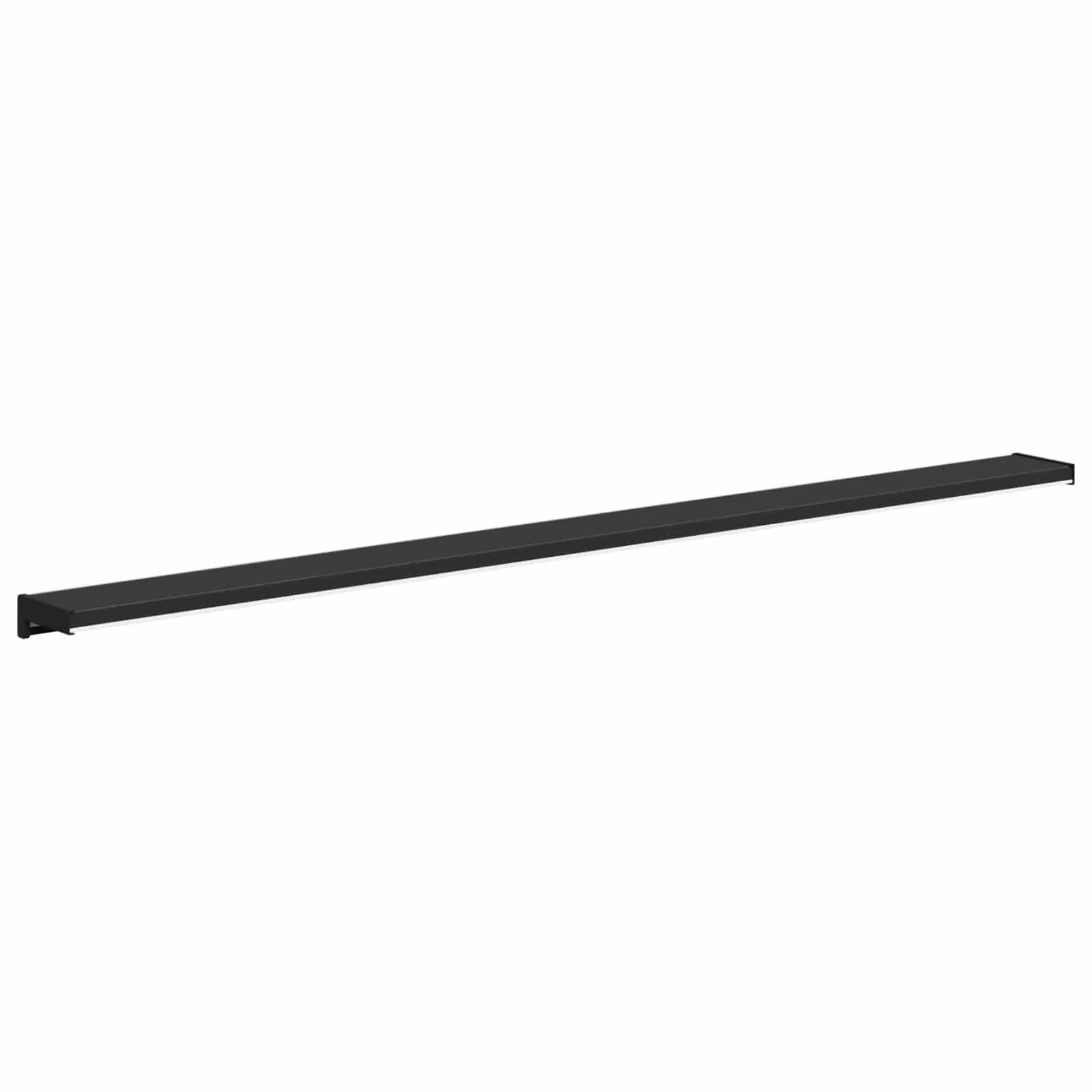 Raamsokkel Zwart met Houten Structuur 160 x 15 x 4,5 cm PVC image 6