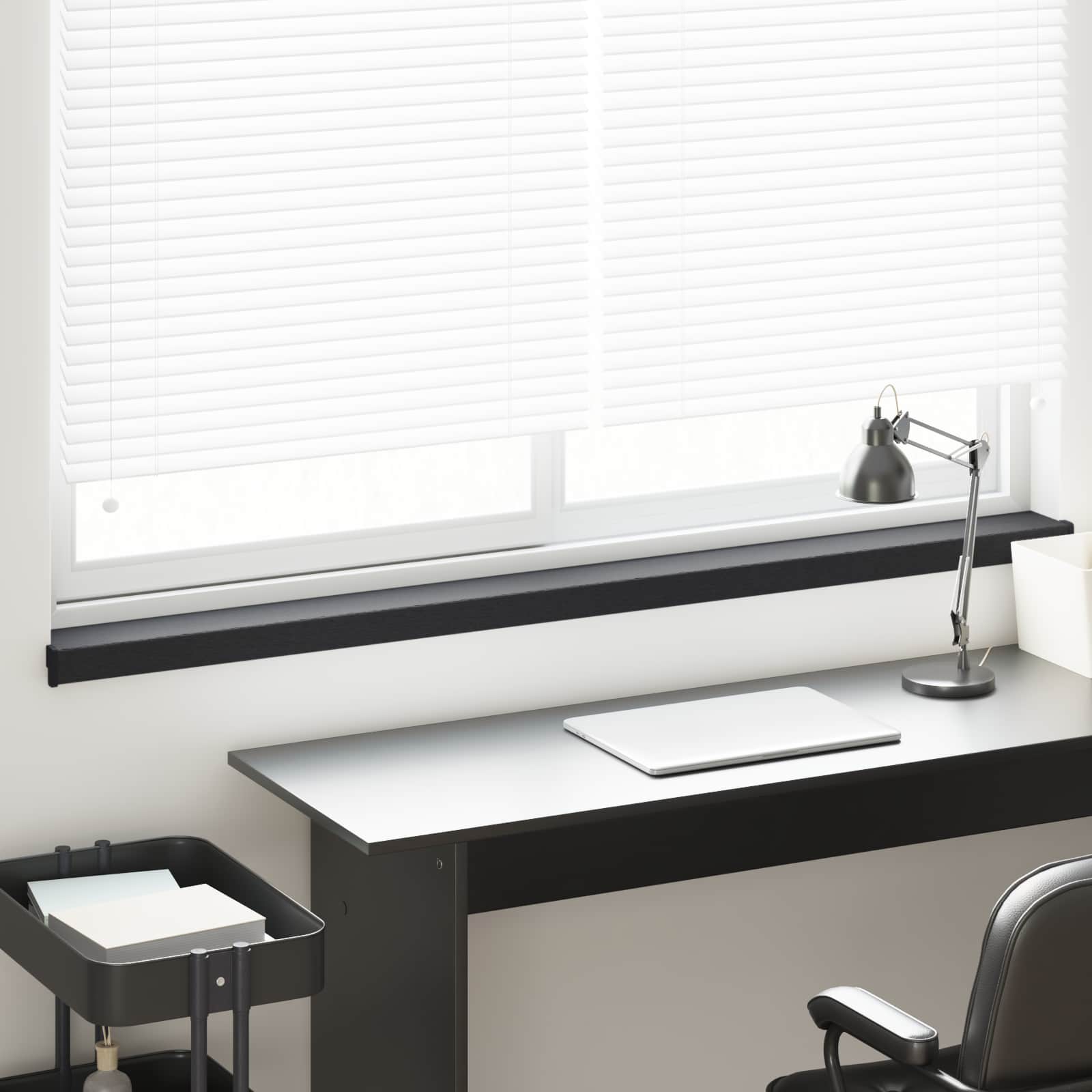 Raamsokkel Anthraciet met Houtnerf 160 x 15 x 4,5 cm PVC image 1