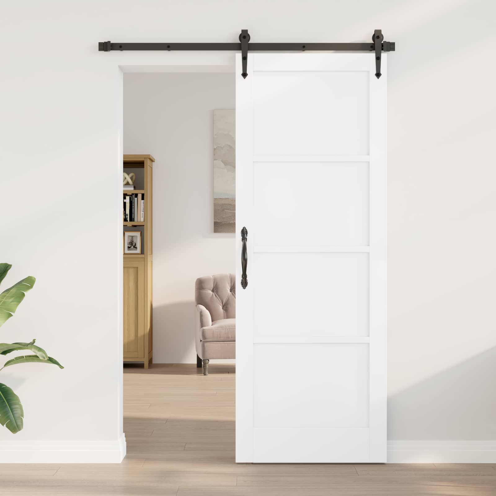 vidaXL Ușă de interior Alb 78 x 211 cm placaj