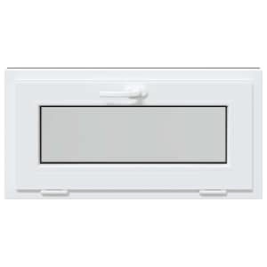 Okeno do suterénu RISOR 80 x 40 cm PVC a sklo Antracitová - obrázek 4