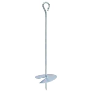 Zemeljski klin 2 pcs Srebrna Ø10 x 40 cm Cinkani kovina