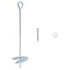 vidaXL Muldade ankurdus 10 tk &Oslash;10 x 40 cm Galvaniseeritud metall
