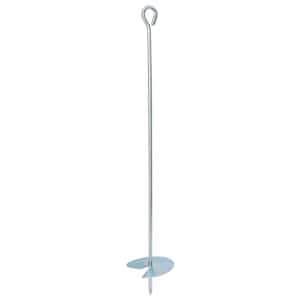 Zemeljski klin 2 pcs Srebrna Ø10 x 60 cm Cinkani kovina