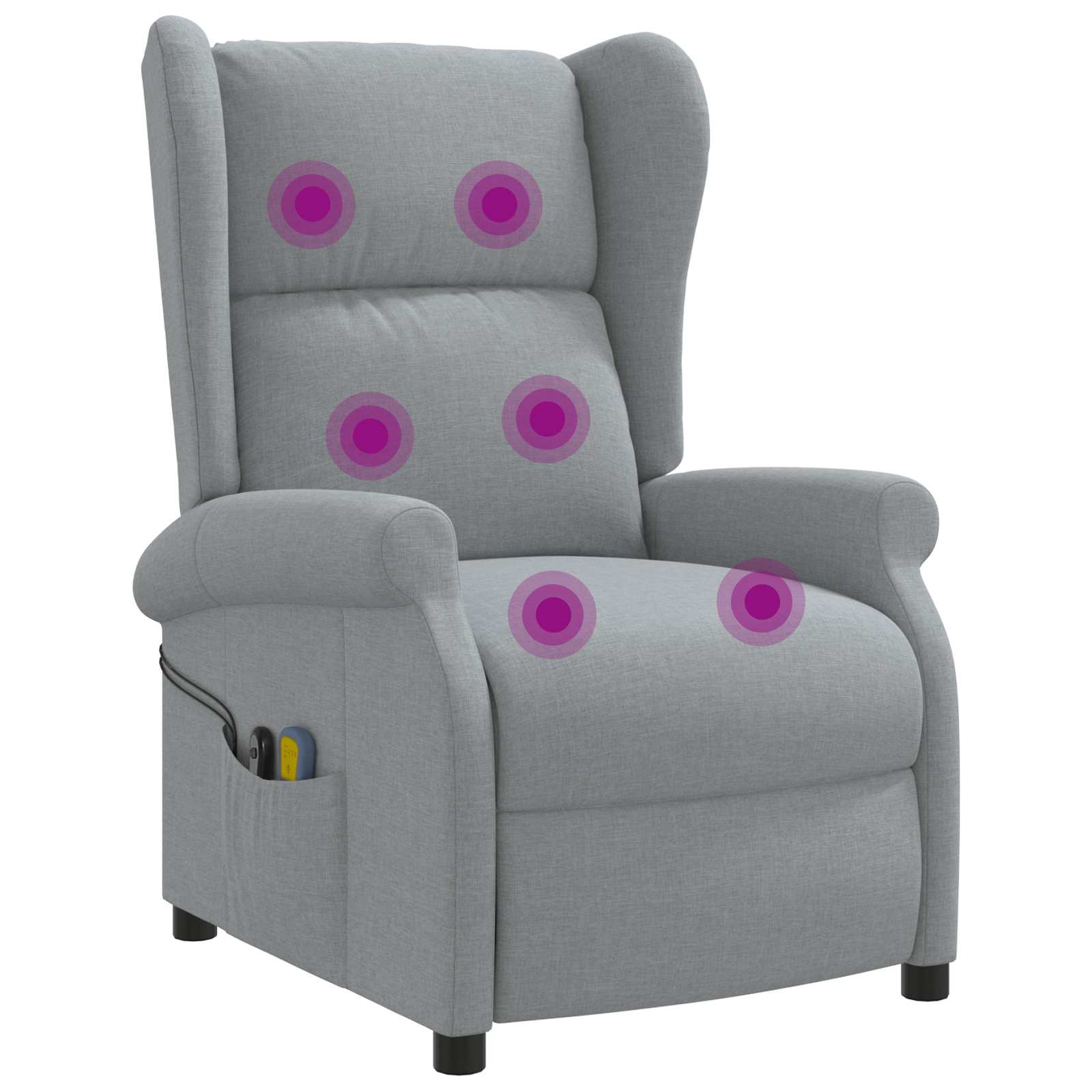 vidaXL Světle šedá Textil