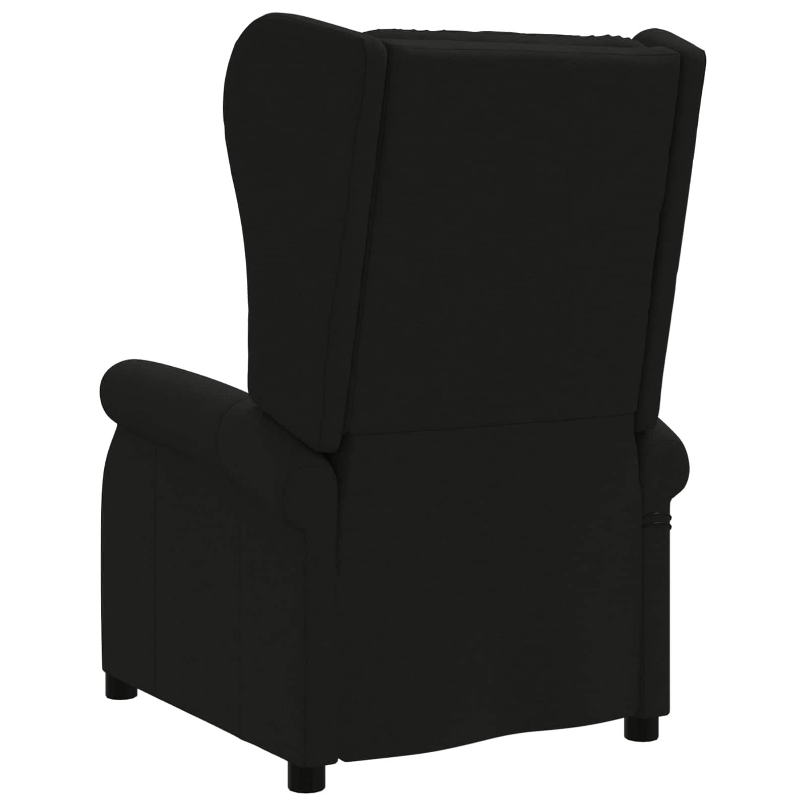 vidaXL Wing Back elektrischer Massagesessel Schwarz Stoff – Bild 6
