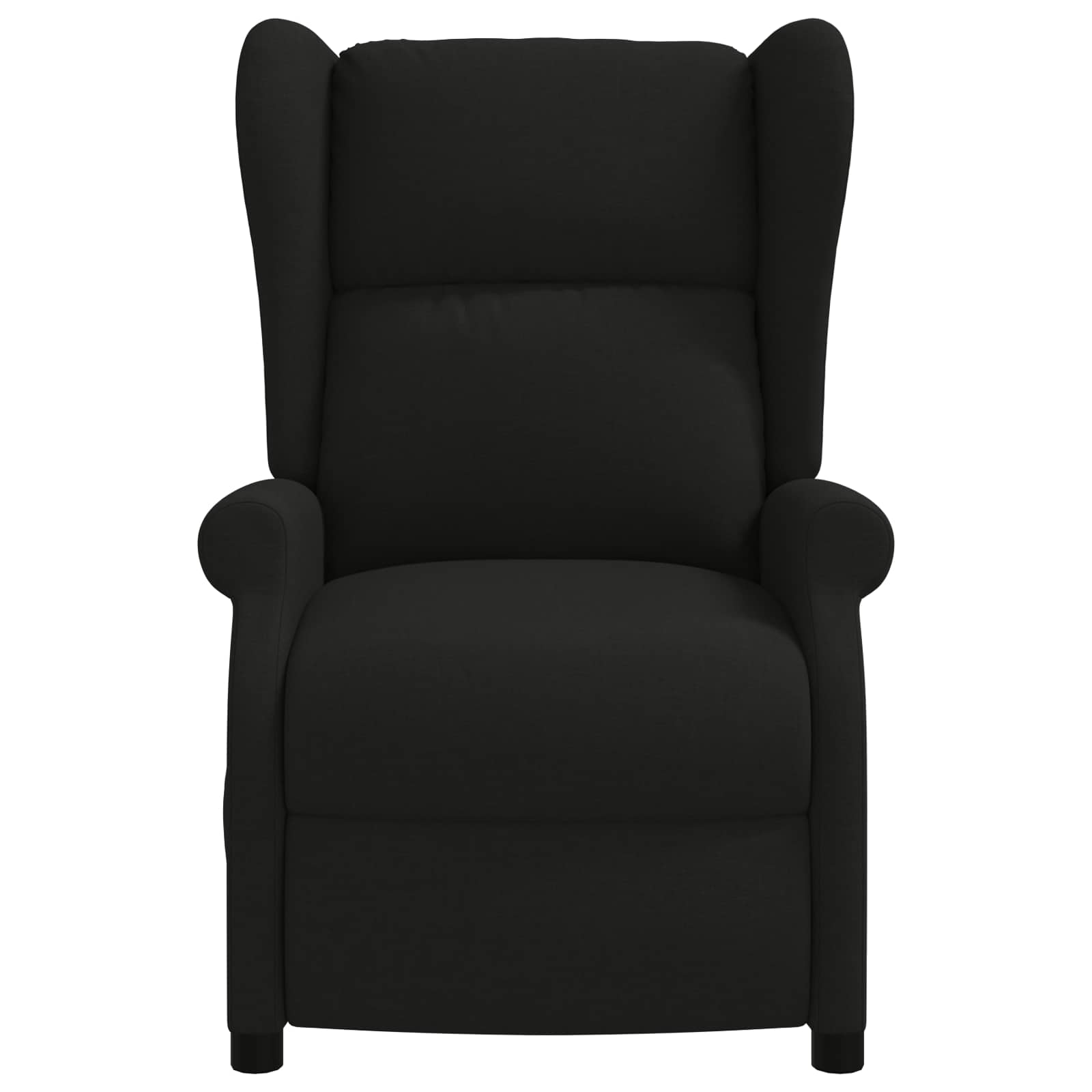 vidaXL Wing Back elektrischer Massagesessel Schwarz Stoff – Bild 4