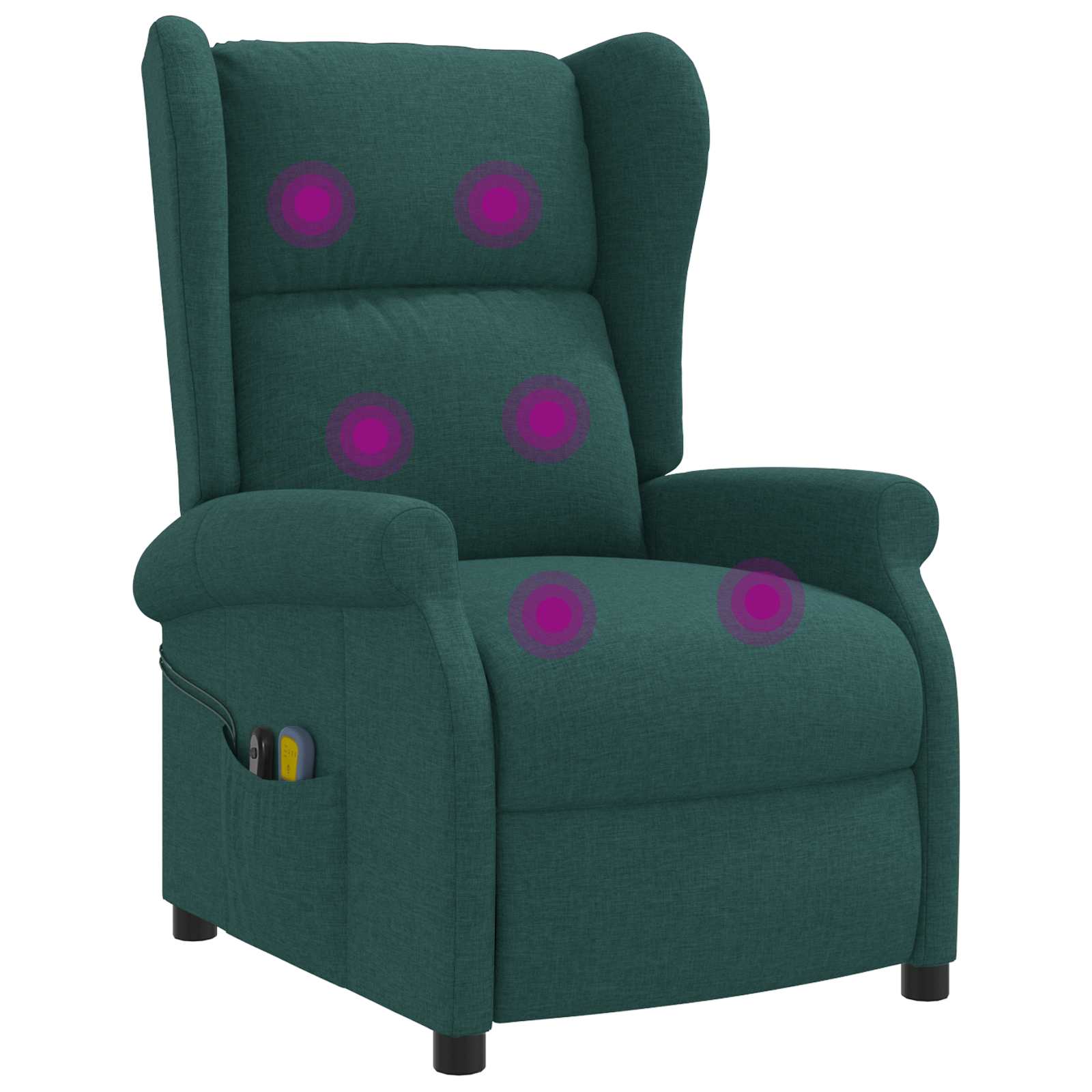 vidaXL Tmavě zelená Textil