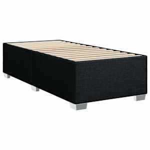 Postel boxspring s matrací s čelo Černá 80 x 200 cm Textil - obrázek 4