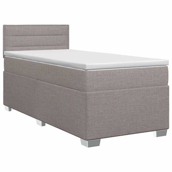 vidaXL Vedruvoodi madratsiga peaga Pruunikashall 80 x 200 cm kangas