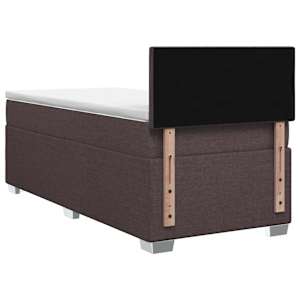 Postel boxspring s matrací Tmavě hnědá 80 x 200 cm Textil - obrázek 7
