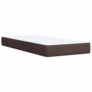 Postel boxspring s matrací Tmavě hnědá 90 x 190 cm Textil - obrázek 5