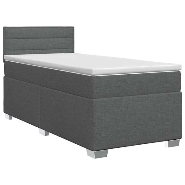 vidaXL Vedruvoodi madratsiga peaga Tumehall 90 x 200 cm kangas