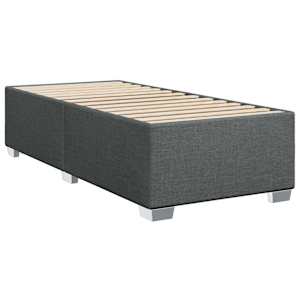 Postel boxspring s matrací Tmavě šedá 100 x 200 cm Textil - obrázek 4