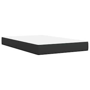 Postel boxspring s matrací s čelo Černá 120 x 190 cm Textil - obrázek 5