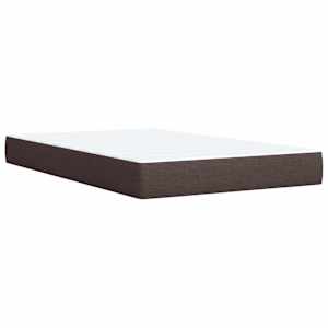 Postel boxspring s matrací Tmavě hnědá 120 x 190 cm Textil - obrázek 5