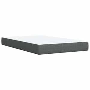 Postel boxspring s matrací Tmavě šedá 120 x 190 cm Textil - obrázek 5