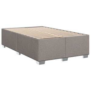 Postel boxspring s matrací s čelo Taupe 120 x 190 cm Textil - obrázek 4