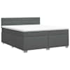 vidaXL Vedruvoodi madratsiga peaga Tumehall 140 x 190 cm kangas