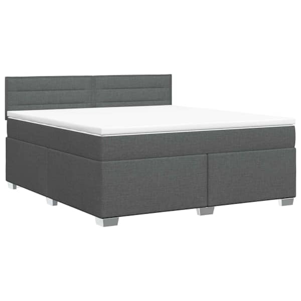 vidaXL Vedruvoodi madratsiga peaga Tumehall 140 x 190 cm kangas