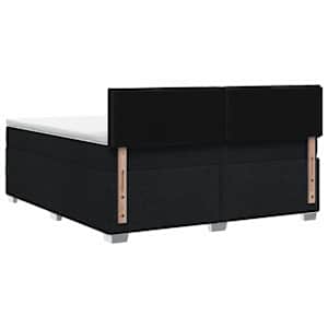 Postel boxspring s matrací s čelo Černá 140 x 190 cm Textil - obrázek 8