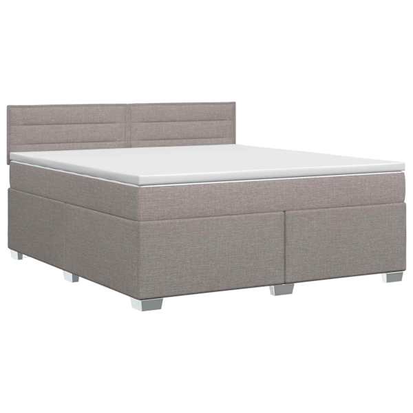 vidaXL Vedruvoodi madratsiga peaga Pruunikashall 140 x 190 cm kangas