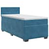 vidaXL Vedruvoodi madratsiga peaga Tumesinine 80 x 200 cm Samet