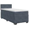 vidaXL Vedruvoodi madratsiga peaga Tumehall 90 x 200 cm Samet