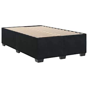 Postel boxspring s matrací s čelo Černá 120 x 200 cm Samet - obrázek 4