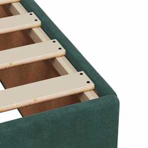 Postel boxspring s matrací Tmavě zelená 120 x 200 cm Samet - obrázek 9
