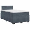 vidaXL Vedruvoodi madratsiga peaga Tumehall 120 x 200 cm Samet