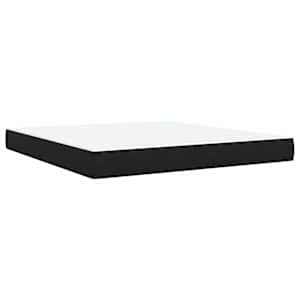 Postel boxspring s matrací s čelo Černá 180 x 200 cm Samet - obrázek 6