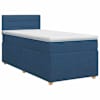 vidaXL Vedruvoodi madratsiga peaga Sinine 100 x 200 cm kangas