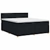 vidaXL Vedruvoodi madratsiga peaga Must 140 x 190 cm kangas