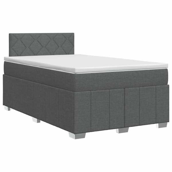 vidaXL Vedruvoodi madratsiga peaga Tumehall 120 x 200 cm kangas
