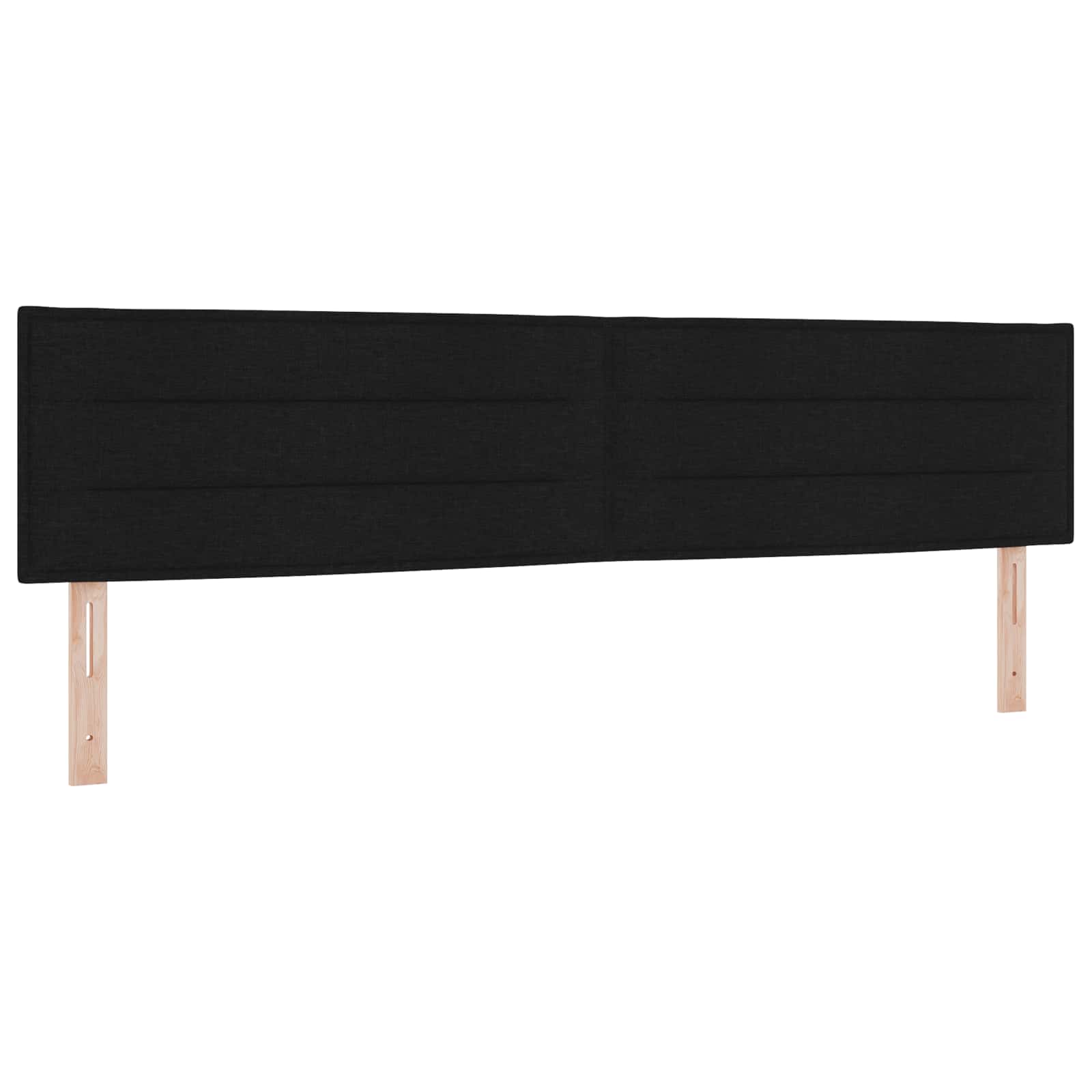 Postelja boxspring z vzmetnico Črna 200 x 200 cm Blago