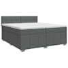 vidaXL Vedruvoodi madratsiga peaga Tumehall 200 x 200 cm kangas