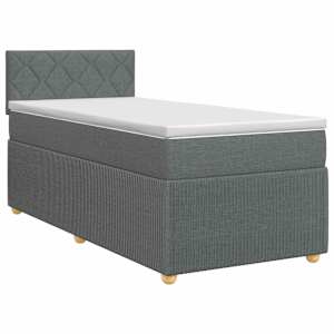 vidaXL Vedruvoodi madratsiga peaga Tumehall 80 x 200 cm kangas