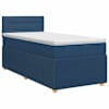 vidaXL Vedruvoodi madratsiga peaga Sinine 100 x 200 cm kangas