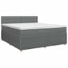 vidaXL Vedruvoodi madratsiga peaga Tumehall 140 x 190 cm kangas